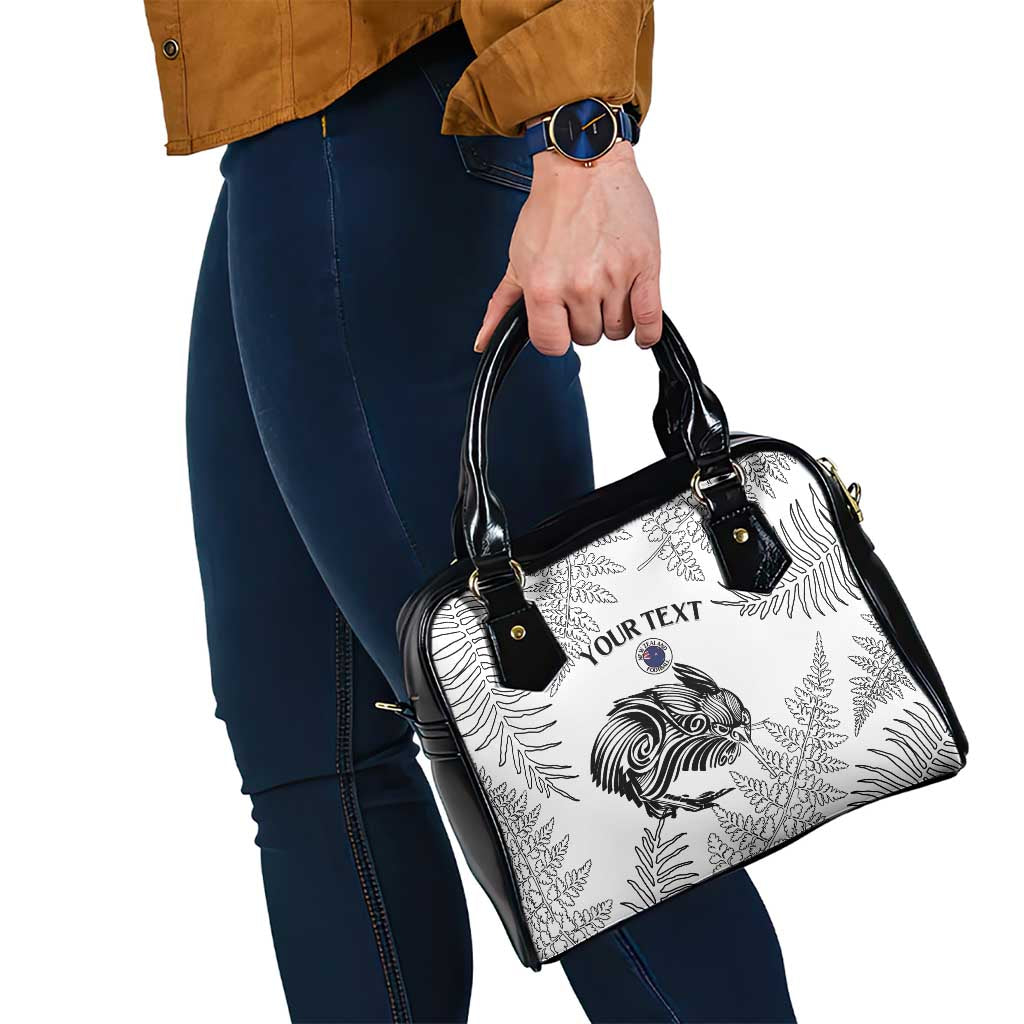 Custom New Zealand Kiwi Football Shoulder Handbag Aotearoa Silver Fern LT14 - Polynesian Pride