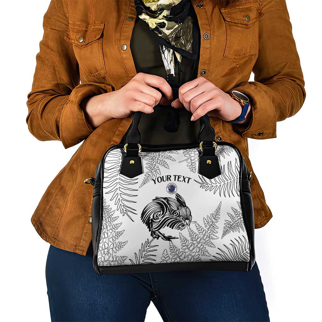 Custom New Zealand Kiwi Football Shoulder Handbag Aotearoa Silver Fern LT14 - Polynesian Pride