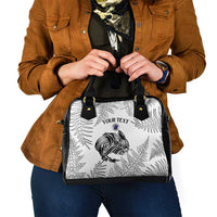 Custom New Zealand Kiwi Football Shoulder Handbag Aotearoa Silver Fern LT14 - Polynesian Pride