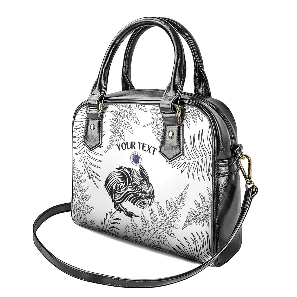 Custom New Zealand Kiwi Football Shoulder Handbag Aotearoa Silver Fern LT14 - Polynesian Pride