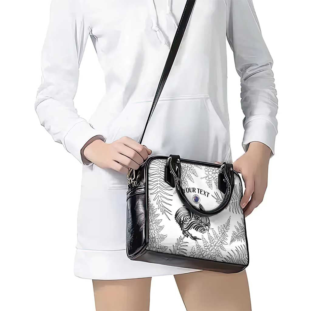 Custom New Zealand Kiwi Football Shoulder Handbag Aotearoa Silver Fern LT14 - Polynesian Pride
