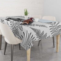 Custom New Zealand Kiwi Football Tablecloth Aotearoa Silver Fern LT14 - Polynesian Pride