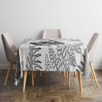 Custom New Zealand Kiwi Football Tablecloth Aotearoa Silver Fern LT14 - Polynesian Pride