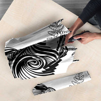 Custom New Zealand Kiwi Football Umbrella Aotearoa Silver Fern LT14 - Polynesian Pride