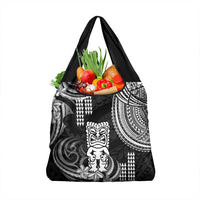 Hawaii Ku God Grocery Bag Kakau Mix Polynesian Tattoo LT14 1-pack One Size Black - Polynesian Pride