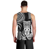 Hawaii Ku God Men Tank Top Kakau Mix Polynesian Tattoo LT14 - Polynesian Pride