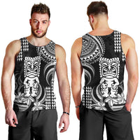 Hawaii Ku God Men Tank Top Kakau Mix Polynesian Tattoo LT14 - Polynesian Pride