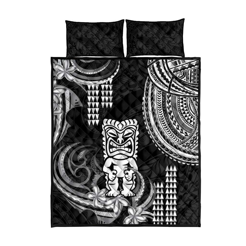 Hawaii Ku God Quilt Bed Set Kakau Mix Polynesian Tattoo LT14 - Polynesian Pride