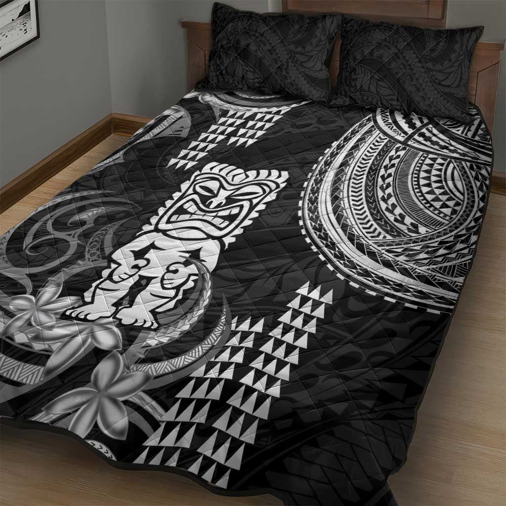 Hawaii Ku God Quilt Bed Set Kakau Mix Polynesian Tattoo LT14 - Polynesian Pride