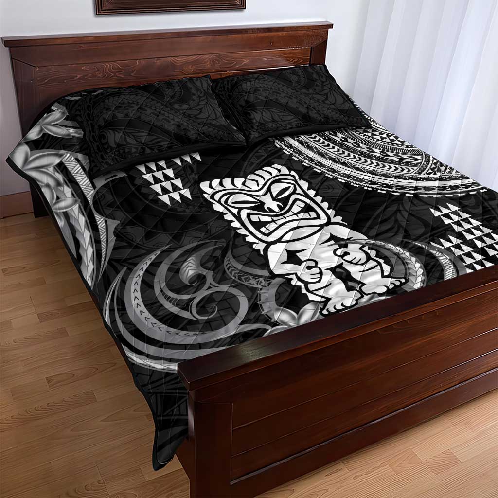 Hawaii Ku God Quilt Bed Set Kakau Mix Polynesian Tattoo LT14 - Polynesian Pride