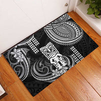 Hawaii Ku God Rubber Doormat Kakau Mix Polynesian Tattoo LT14 - Polynesian Pride