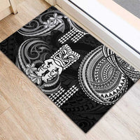 Hawaii Ku God Rubber Doormat Kakau Mix Polynesian Tattoo LT14 - Polynesian Pride