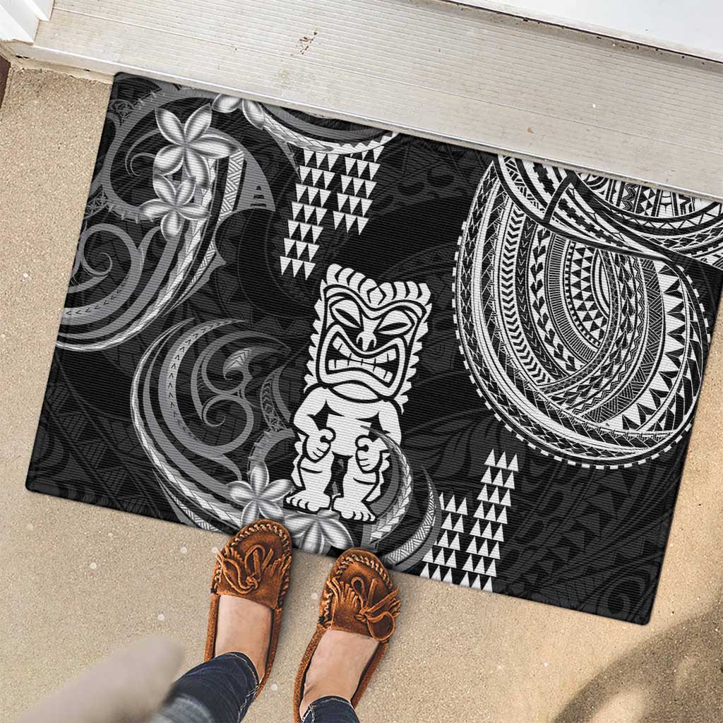 Hawaii Ku God Rubber Doormat Kakau Mix Polynesian Tattoo LT14 - Polynesian Pride