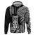 Hawaii Ku God Zip Hoodie Kakau Mix Polynesian Tattoo