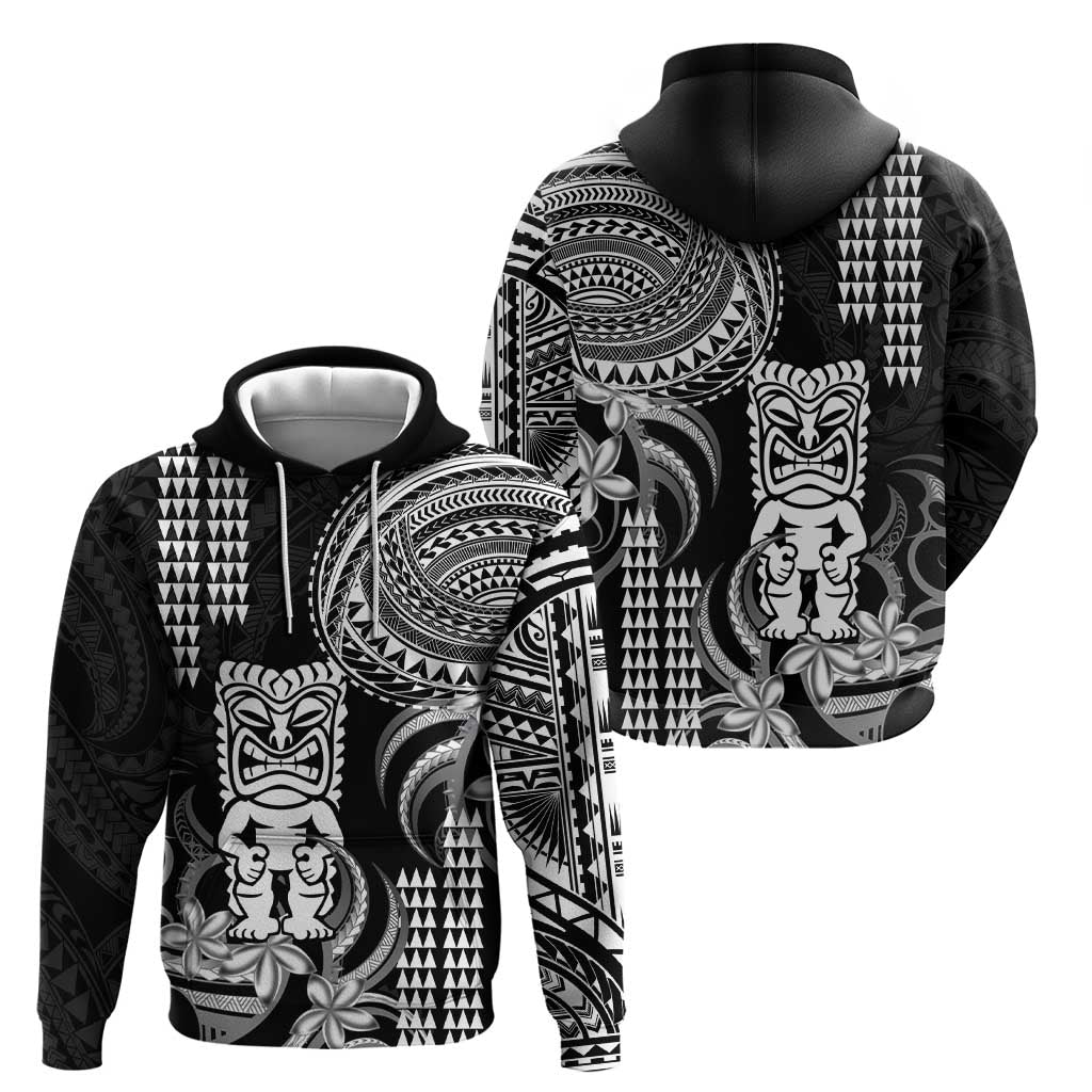 Hawaii Ku God Zip Hoodie Kakau Mix Polynesian Tattoo LT14 - Polynesian Pride