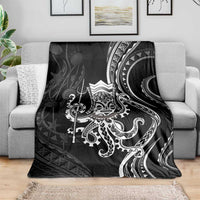 Black Hawaii Kanaloa God Blanket Hawaiian Octopus LT14 - Polynesian Pride