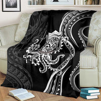 Black Hawaii Kanaloa God Blanket Hawaiian Octopus LT14 - Polynesian Pride
