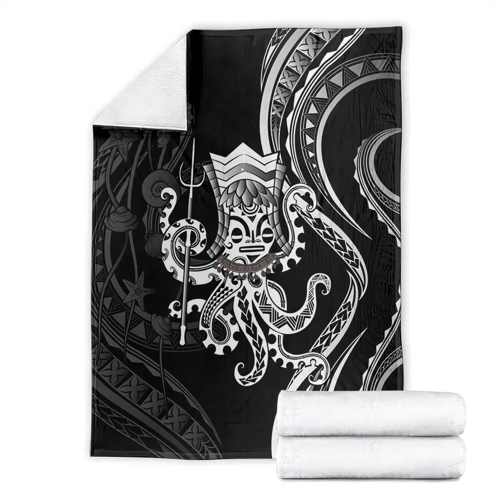 Black Hawaii Kanaloa God Blanket Hawaiian Octopus LT14 - Polynesian Pride
