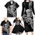 Black Hawaii Kanaloa God Family Matching Long Sleeve Bodycon Dress and Hawaiian Shirt Hawaiian Octopus