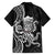 Black Hawaii Kanaloa God Family Matching Long Sleeve Bodycon Dress and Hawaiian Shirt Hawaiian Octopus