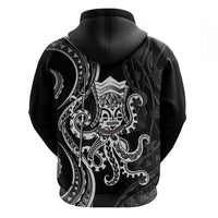 Black Hawaii Kanaloa God Hoodie Hawaiian Octopus LT14 - Polynesian Pride