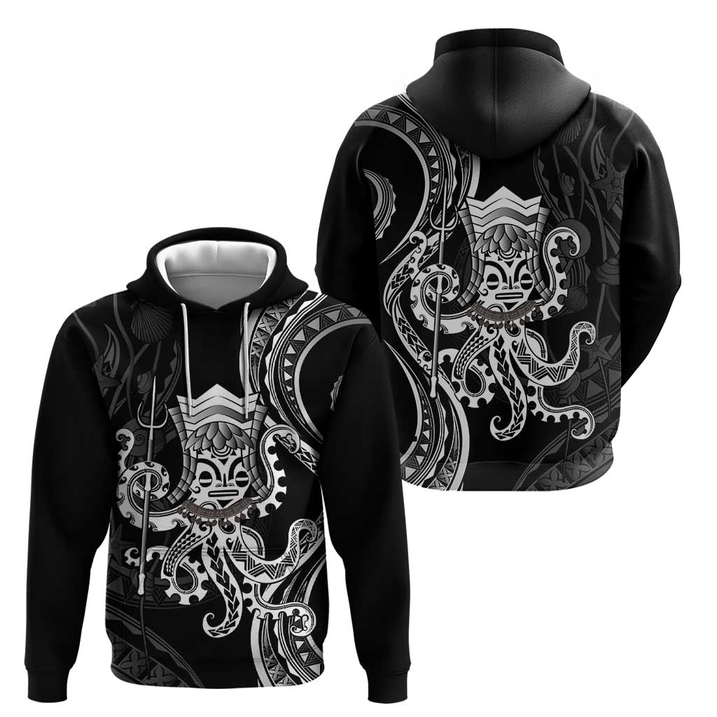 Black Hawaii Kanaloa God Hoodie Hawaiian Octopus LT14 - Polynesian Pride