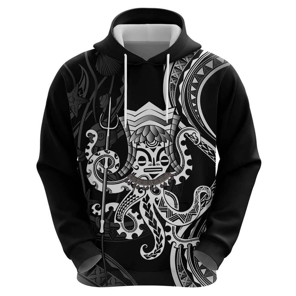 Black Hawaii Kanaloa God Hoodie Hawaiian Octopus LT14 - Polynesian Pride