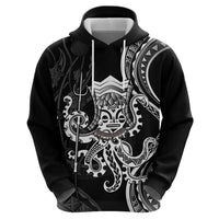 Black Hawaii Kanaloa God Hoodie Hawaiian Octopus LT14 - Polynesian Pride