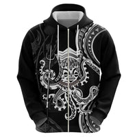 Black Hawaii Kanaloa God Hoodie Hawaiian Octopus LT14 - Polynesian Pride