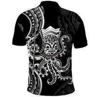 Black Hawaii Kanaloa God Polo Shirt Hawaiian Octopus LT14 - Polynesian Pride
