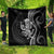 Black Hawaii Kanaloa God Quilt Hawaiian Octopus