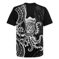 Black Hawaii Kanaloa God Rugby Jersey Hawaiian Octopus LT14 - Polynesian Pride