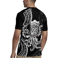 Black Hawaii Kanaloa God Rugby Jersey Hawaiian Octopus LT14 - Polynesian Pride