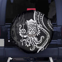 Black Hawaii Kanaloa God Spare Tire Cover Hawaiian Octopus LT14 No hole Black - Polynesian Pride