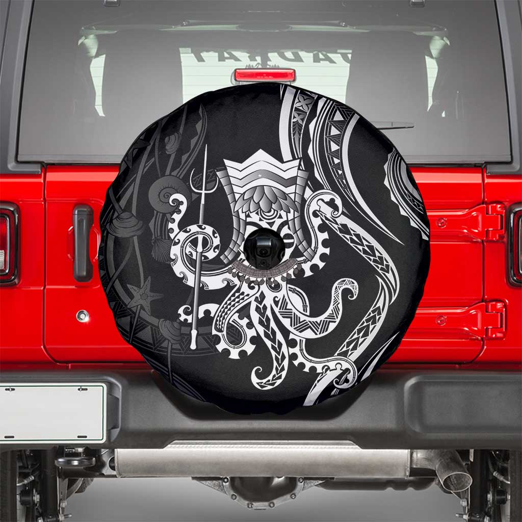 Black Hawaii Kanaloa God Spare Tire Cover Hawaiian Octopus LT14 - Polynesian Pride