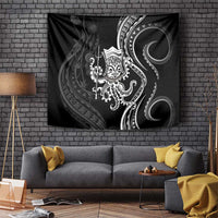 Black Hawaii Kanaloa God Tapestry Hawaiian Octopus LT14 Black - Polynesian Pride