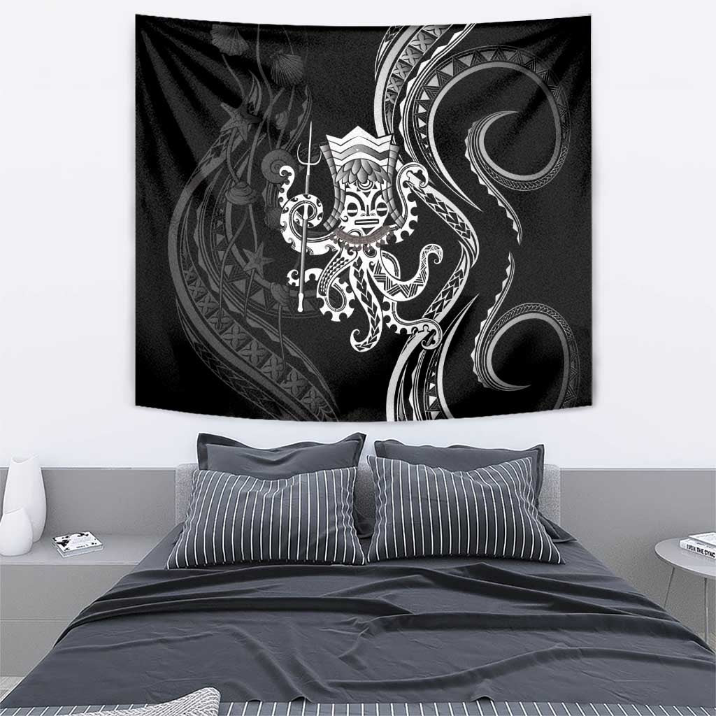 Black Hawaii Kanaloa God Tapestry Hawaiian Octopus LT14 - Polynesian Pride
