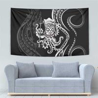 Black Hawaii Kanaloa God Tapestry Hawaiian Octopus LT14 - Polynesian Pride
