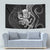 Black Hawaii Kanaloa God Tapestry Hawaiian Octopus