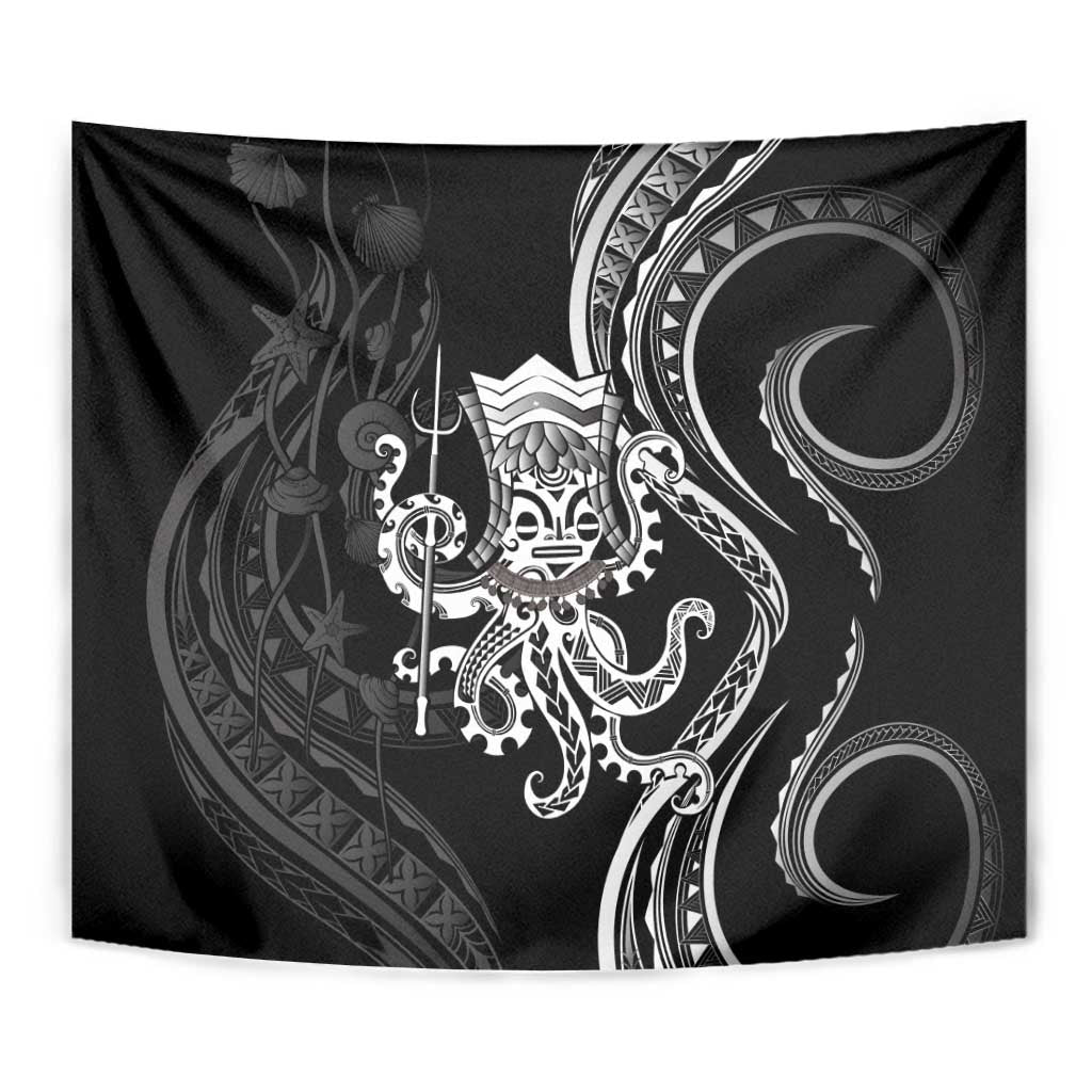 Black Hawaii Kanaloa God Tapestry Hawaiian Octopus LT14 - Polynesian Pride
