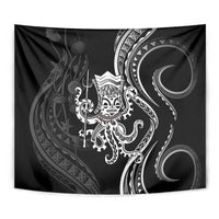 Black Hawaii Kanaloa God Tapestry Hawaiian Octopus LT14 - Polynesian Pride