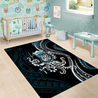 Turquoise Hawaii Kanaloa God Area Rug Hawaiian Octopus LT14 - Polynesian Pride