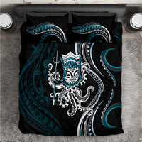 Turquoise Hawaii Kanaloa God Bedding Set Hawaiian Octopus LT14 Turquoise - Polynesian Pride