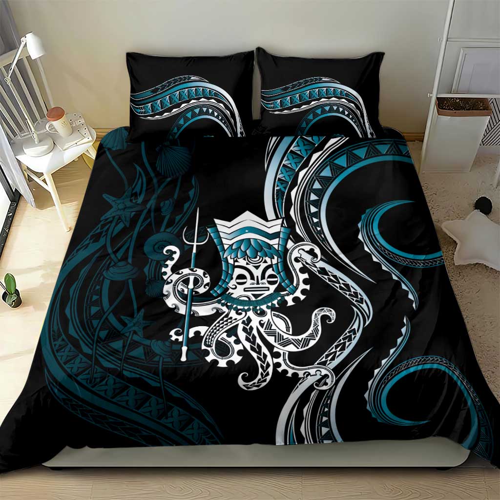 Turquoise Hawaii Kanaloa God Bedding Set Hawaiian Octopus LT14 - Polynesian Pride