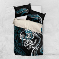 Turquoise Hawaii Kanaloa God Bedding Set Hawaiian Octopus LT14 US Twin 172cm x 218cm Turquoise - Polynesian Pride