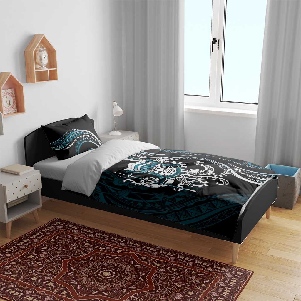 Turquoise Hawaii Kanaloa God Bedding Set Hawaiian Octopus LT14 - Polynesian Pride