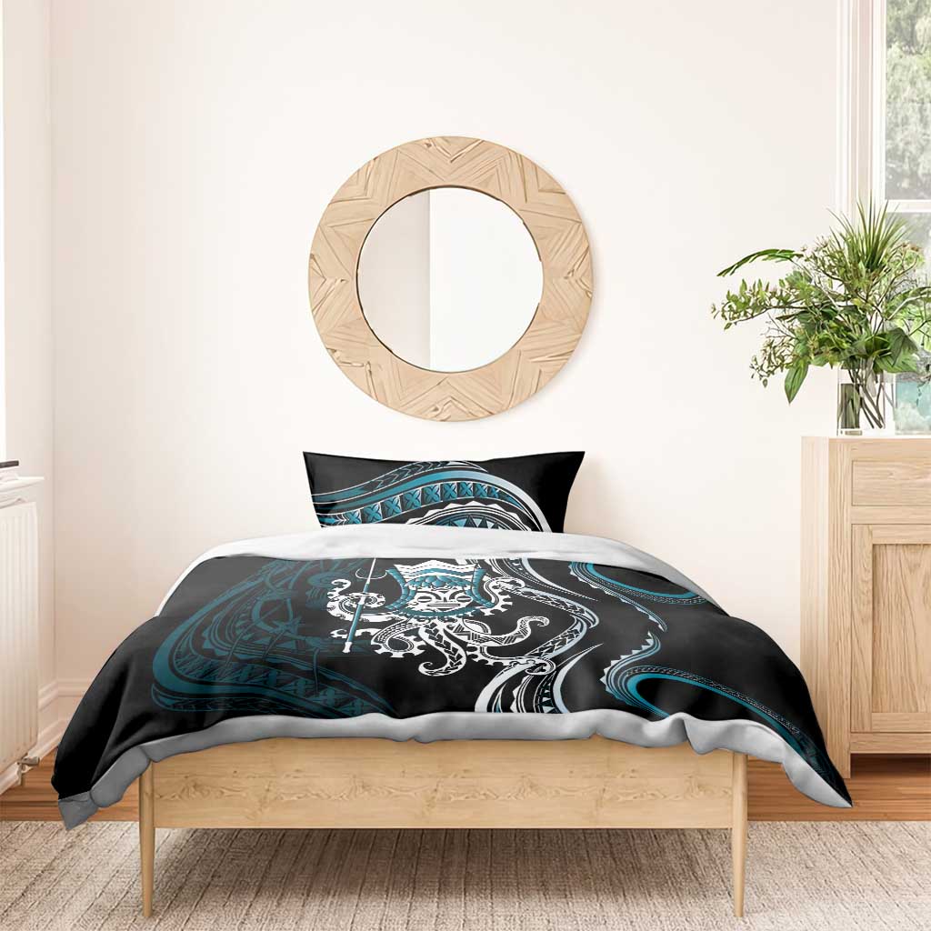 Turquoise Hawaii Kanaloa God Bedding Set Hawaiian Octopus LT14 - Polynesian Pride