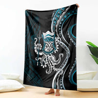 Turquoise Hawaii Kanaloa God Blanket Hawaiian Octopus LT14 - Polynesian Pride