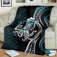 Turquoise Hawaii Kanaloa God Blanket Hawaiian Octopus LT14 - Polynesian Pride