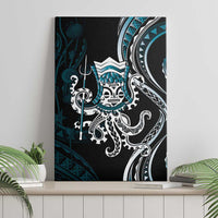 Turquoise Hawaii Kanaloa God Canvas Wall Art Hawaiian Octopus LT14 - Polynesian Pride